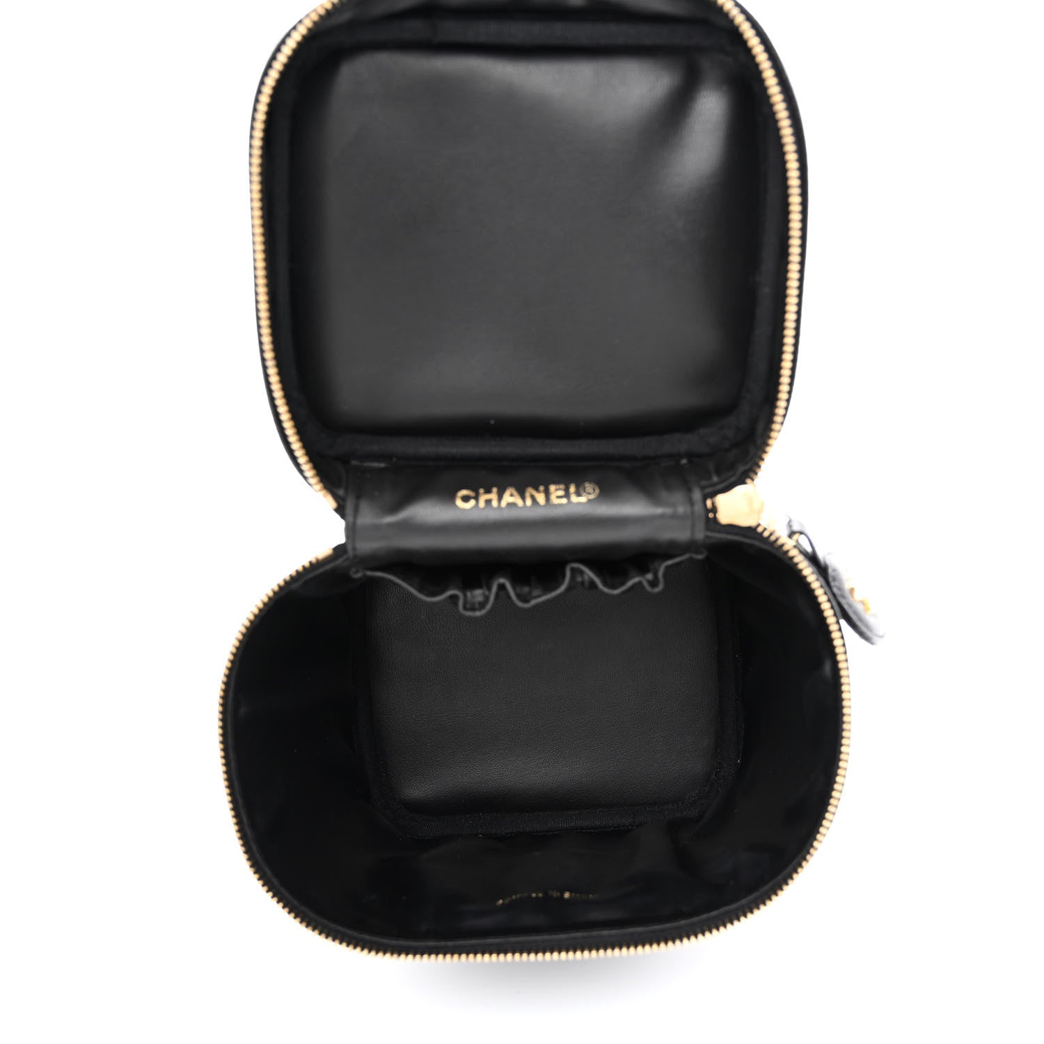 Chanel Caviar Vanity Cosmetic Case Black 5 of 11