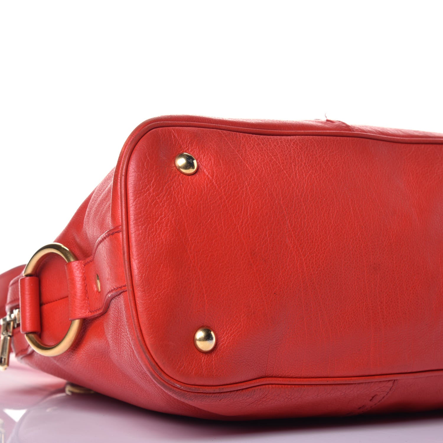 Saint Laurent Calfskin Large Muse Red 7 of 9