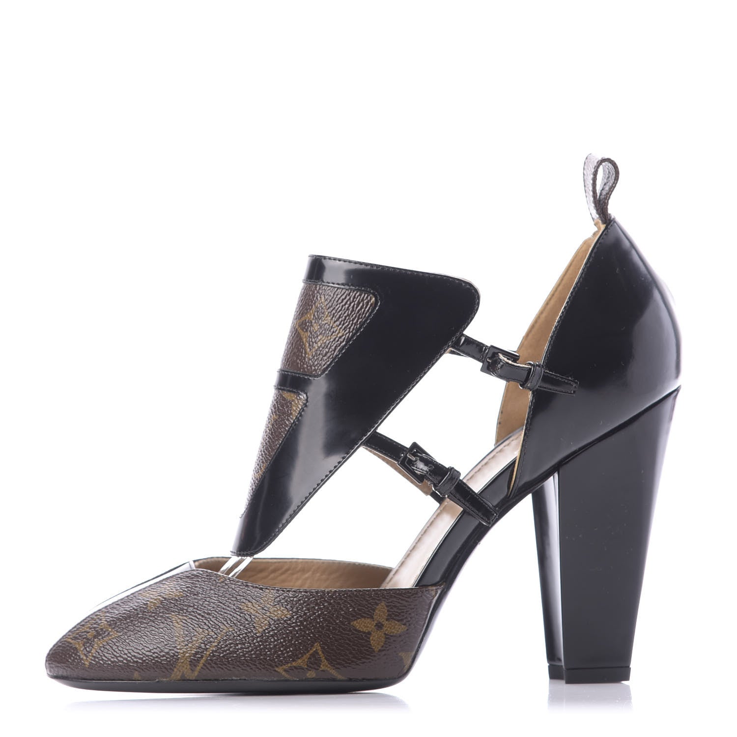 Louis Vuitton Monogram Headline Pumps 40 Black 1 of 9
