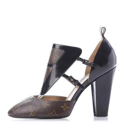 Louis Vuitton Monogram Headline Pumps 40 Black 1 of 9