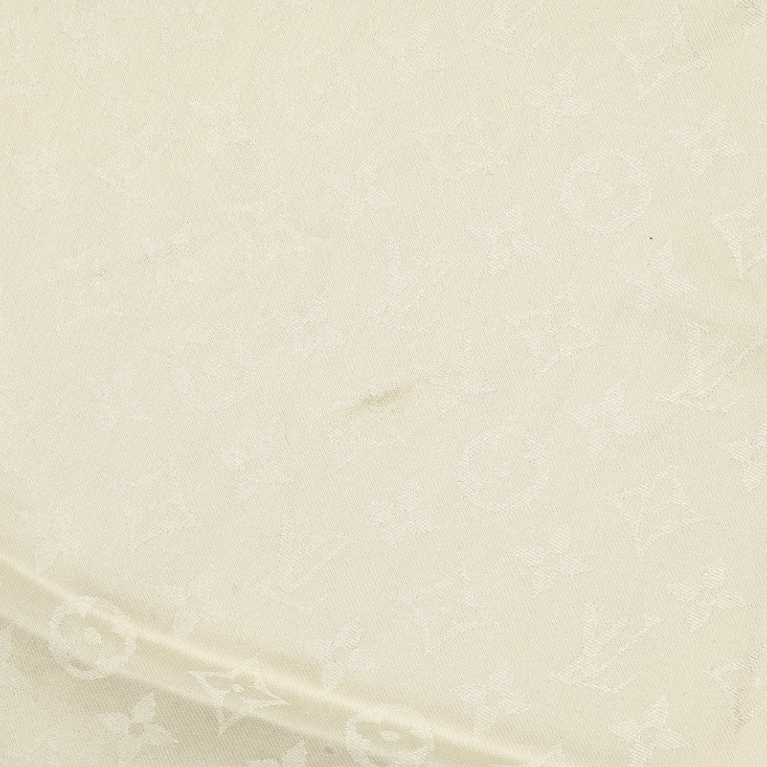 Louis Vuitton Wool Silk Monogram Shawl White 4 of 4