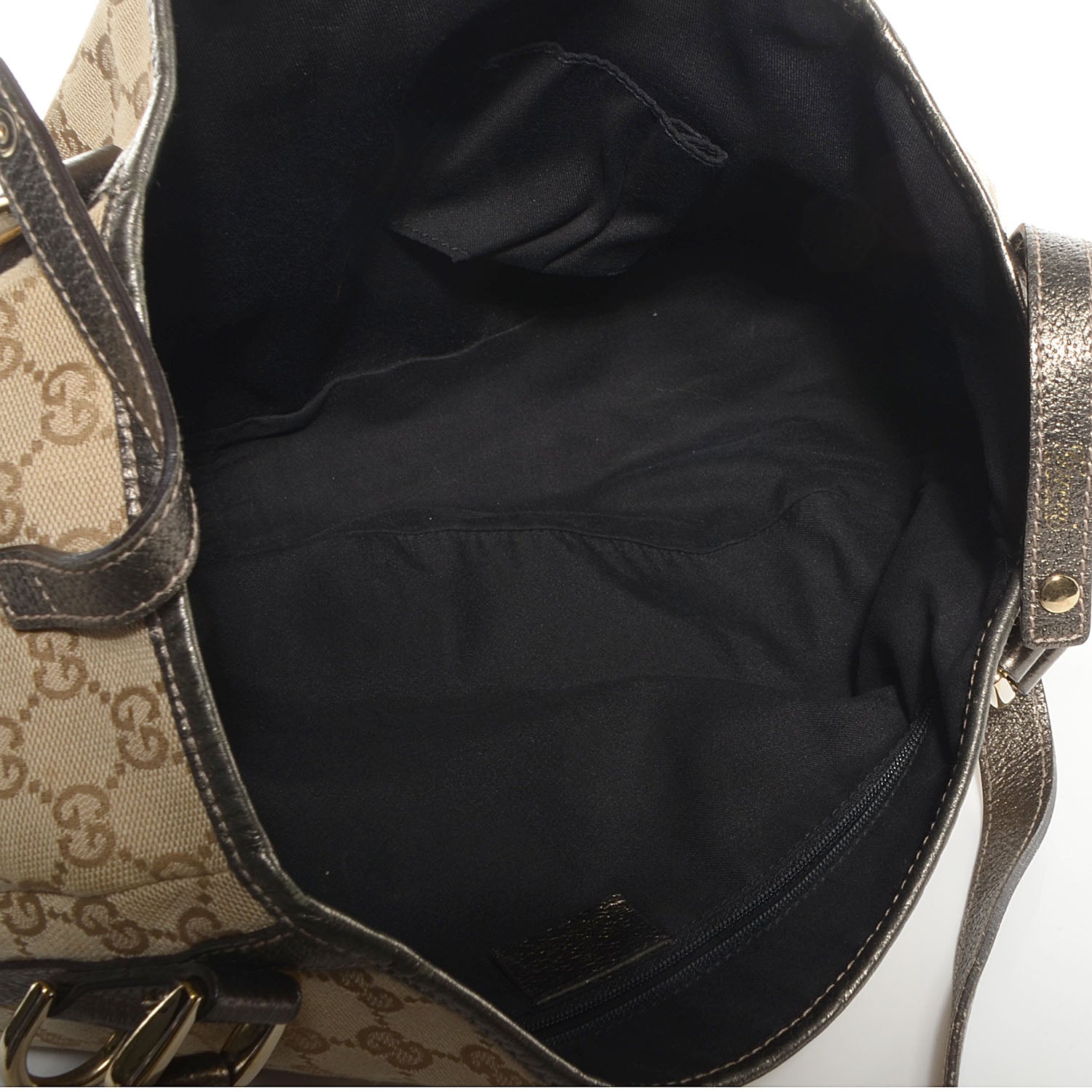 Gucci Monogram Medium Abbey Shoulder Bag Metallic 5 of 7