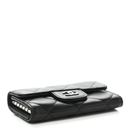 Chanel Lambskin Quilted 6 Key Holder Black 4 of 9