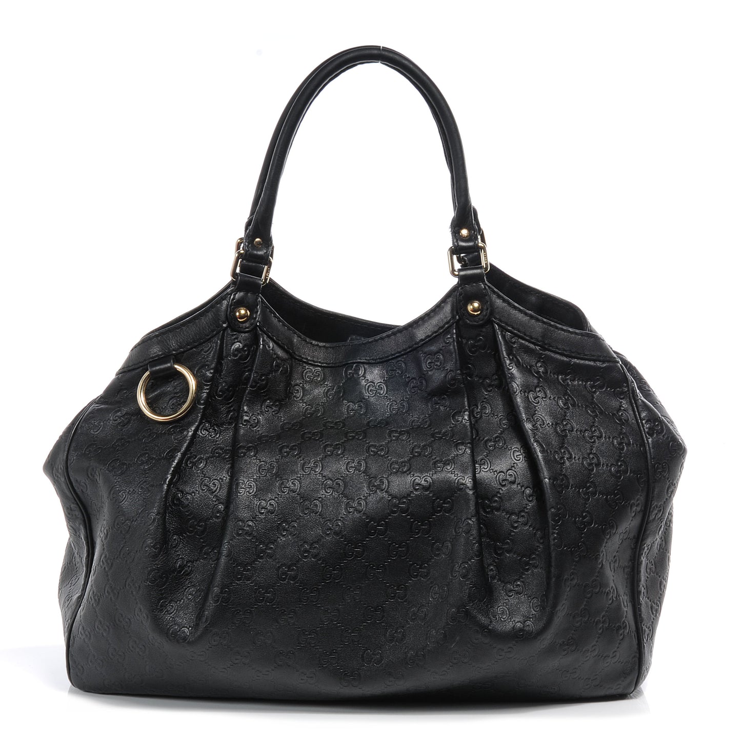 Guccissima Large Sukey Tote Black