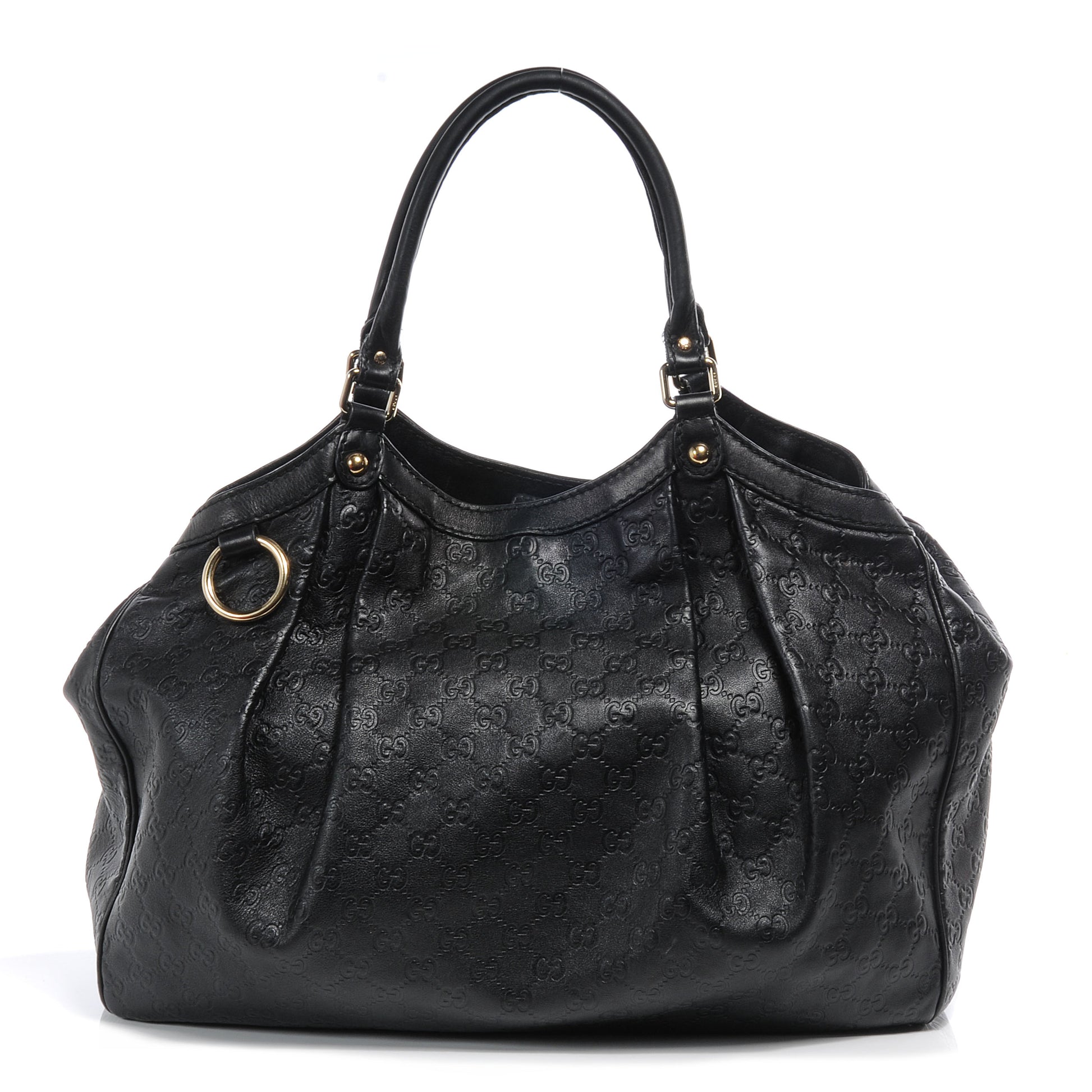Gucci Guccissima Large Sukey Tote Black 1 of 8
