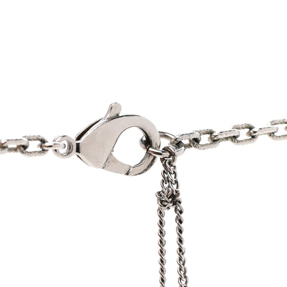Chanel Pearl Baguette Crystal CC Long Necklace Silver 5 of 7