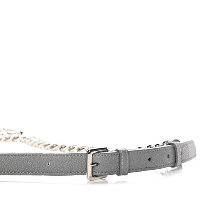 Christian Dior Grained Calfskin Medium Diorama Flap Bag Gris 10 of 16
