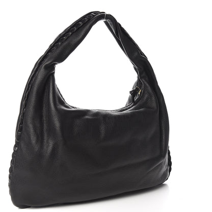 Bottega Veneta Cervo Braided Medium Veneta Hobo Black 3 of 9