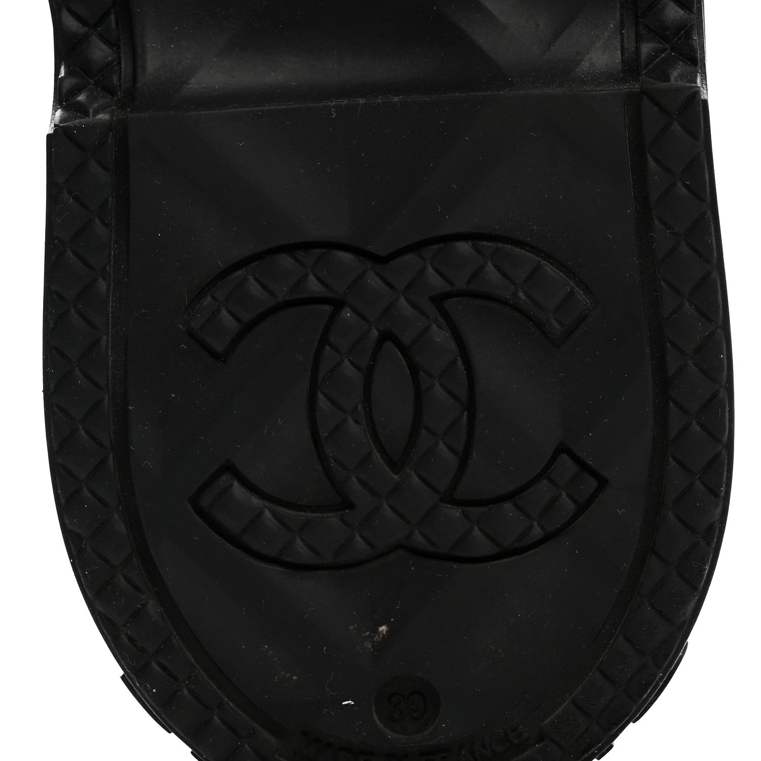 Chanel Caoutchouk CC High Boots 39 Black 7 of 8