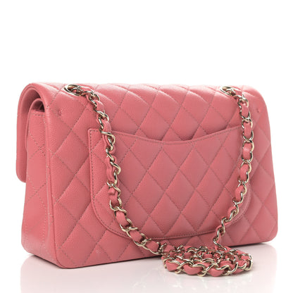 Chanel Caviar Quilted Small Double Flap Pink 2 of 4