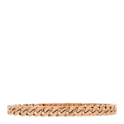 Hermes 18K Rose Gold Diamond PM Kelly Chaine Bracelet LG 2 of 3