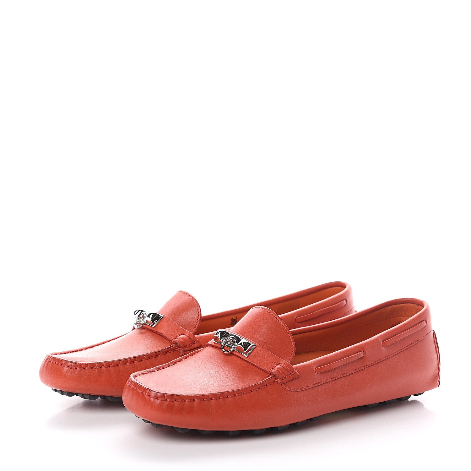 Hermes Calfskin Irving Moccasin Loafers 40 Capucine 3 of 6