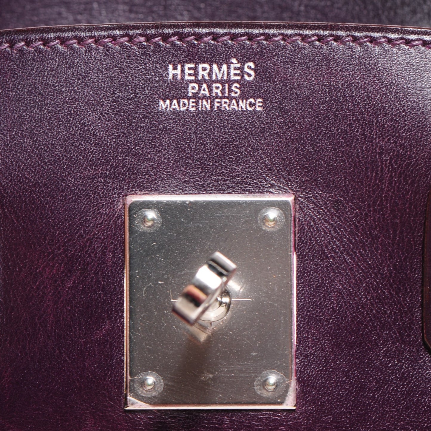 Box Bi-Color Birkin 30 Raisin Cyclamen
