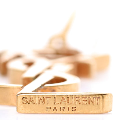 Saint Laurent Metal Monogram Palm Earrings Gold 4 of 5