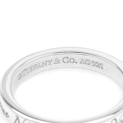 Tiffany Sterling Silver Narrow Notes Ring 52 6 4 of 4