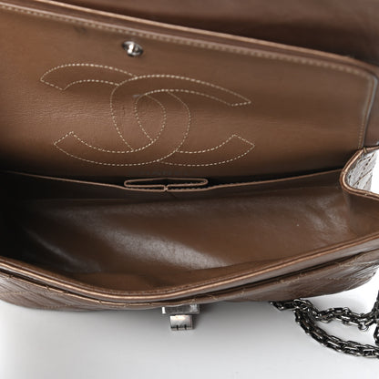 Chanel Metallic Aged Calfskin Quilted 2.55 Reissue 225 Flap Bronze 5 of 10