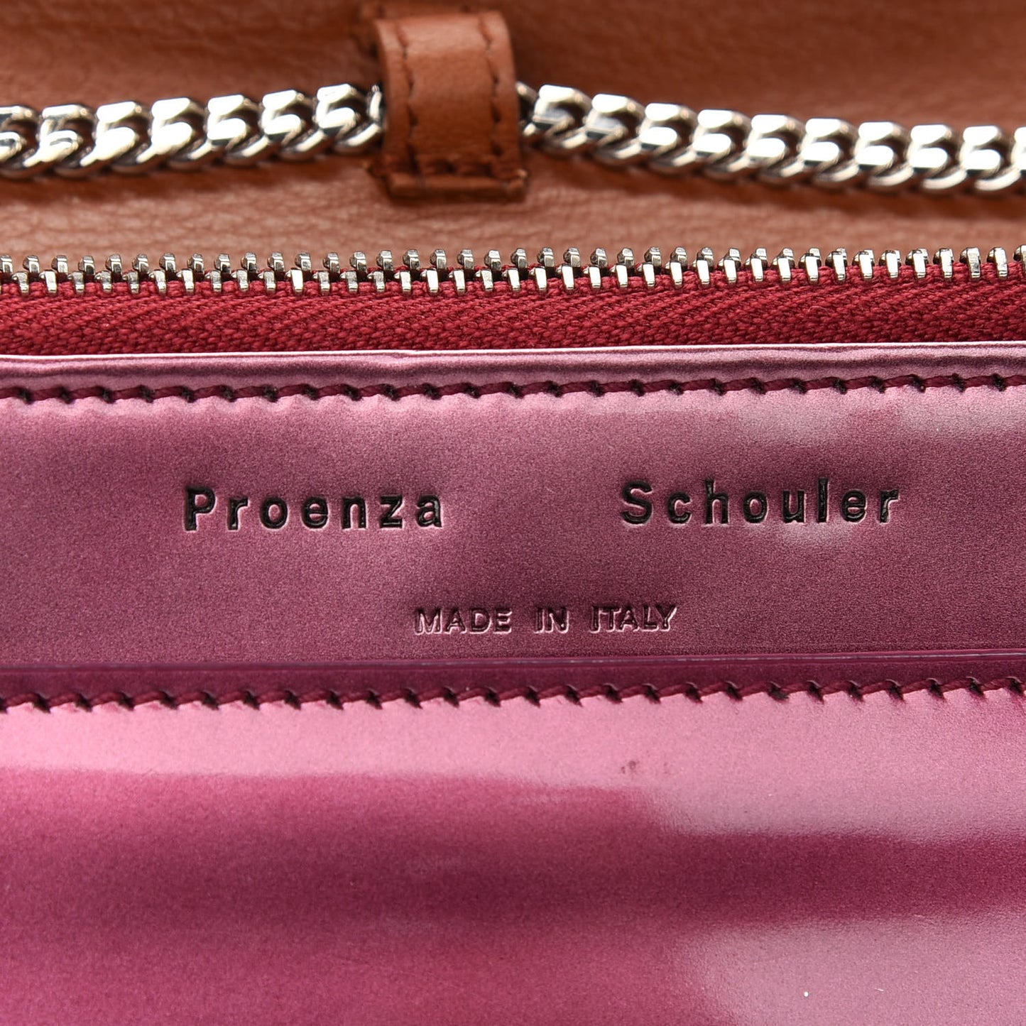 Patent PS11 Chain Wallet Pink
