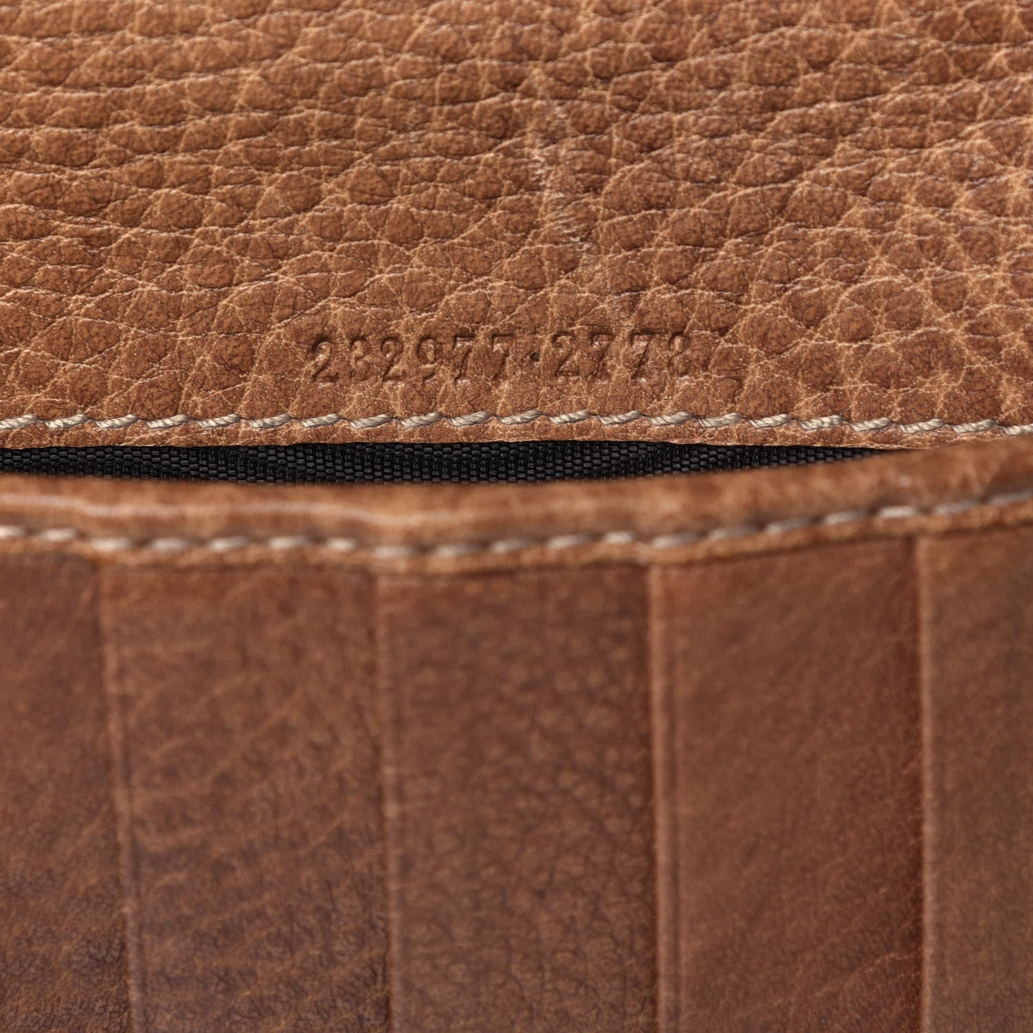 Gucci Guccissima Bamboo Tassel Zip Around Wallet Natural Brown 8 of 8