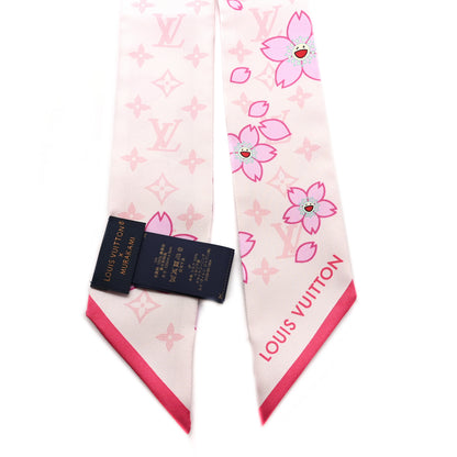 Louis Vuitton LV X TM Silk Monogram Cherry Blossom Bandeau White 2 of 4