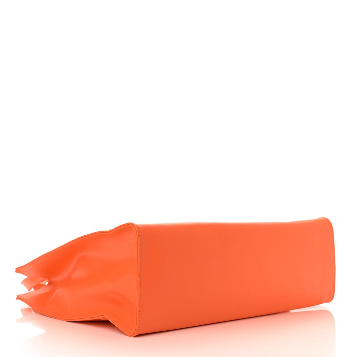 Vegan Leather Medium Shopping Bag Orange