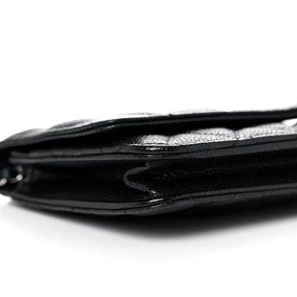 Chanel Caviar Quilted Wallet On Chain WOC Black 9 of 11