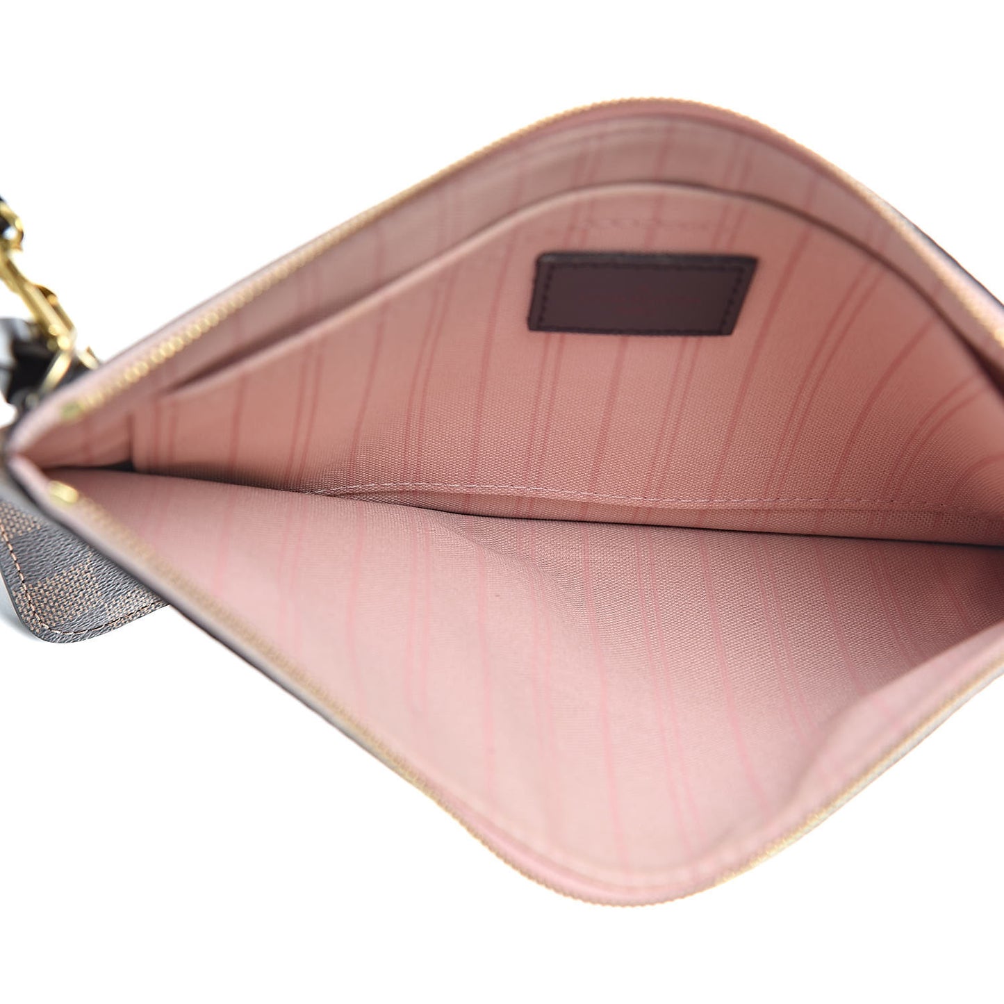 Damier Ebene Neverfull MM GM Pochette Rose Ballerine