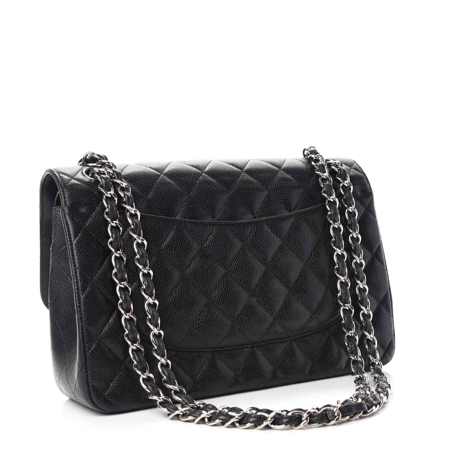 Chanel Caviar Quilted Jumbo Double Flap Black 3 of 19