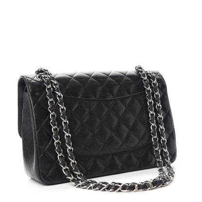 Chanel Caviar Quilted Jumbo Double Flap Black 3 of 19