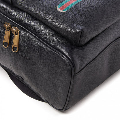 Gucci Calfskin Logo Day Backpack Black 6 of 9