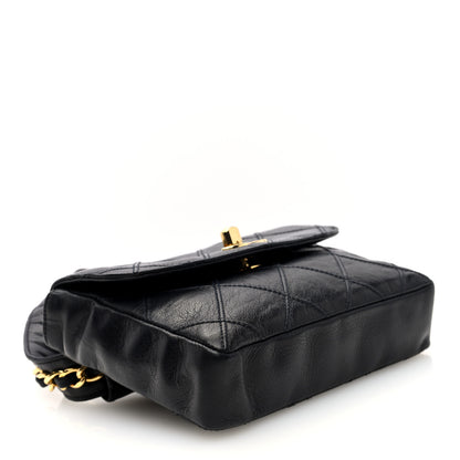 Chanel Calfskin Quilted Flap Waist Belt Bag 85 34 Black 4 of 10