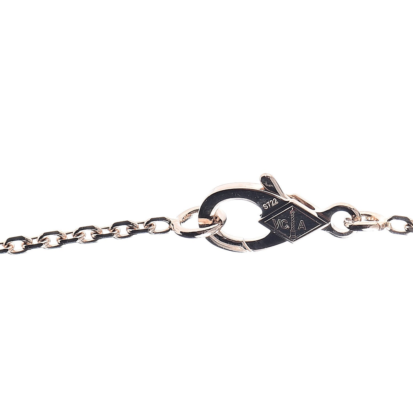 18K Rose Gold Vintage Alhambra Pendant Necklace