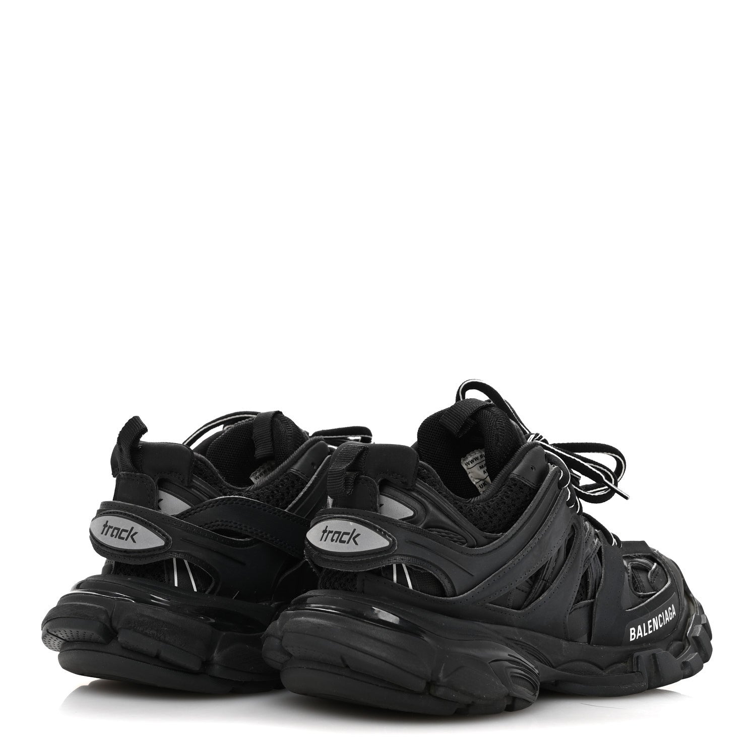 Balenciaga Rubber Mesh Fabric Womens Track Sneakers 36 Black 4 of 8