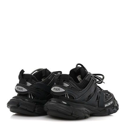 Balenciaga Rubber Mesh Fabric Womens Track Sneakers 36 Black 4 of 8