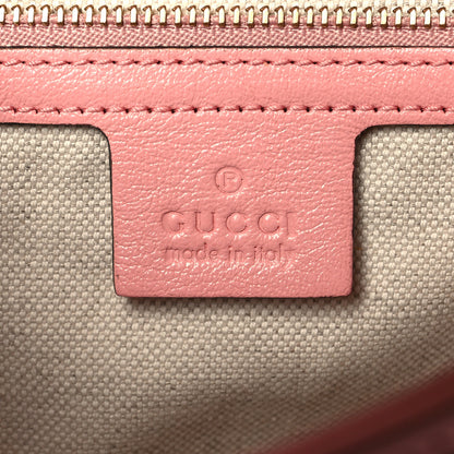 Gucci Azalea Calfskin Enamel Matelasse Diagonal Small Torchon GG Marmont Shoulder Bag New Cherry Red Wild Rose 6 of 10