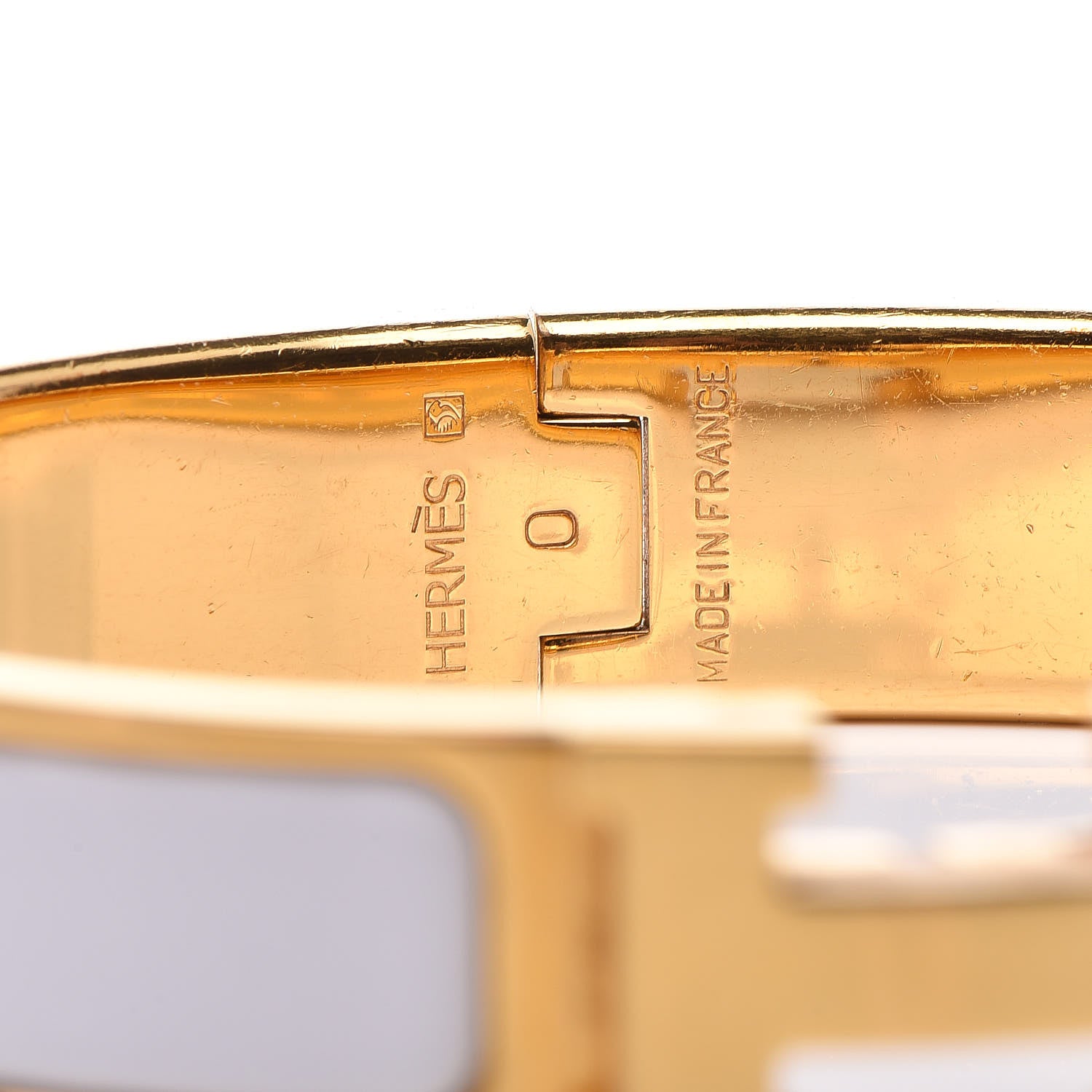 Hermes Enamel Narrow Clic Clac H Bracelet PM White 3 of 6
