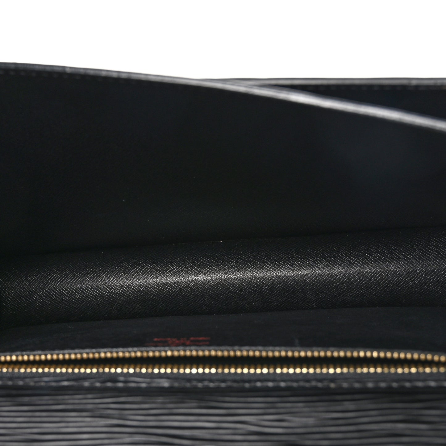 Epi Pochette Sellier Dragonne Clutch Black