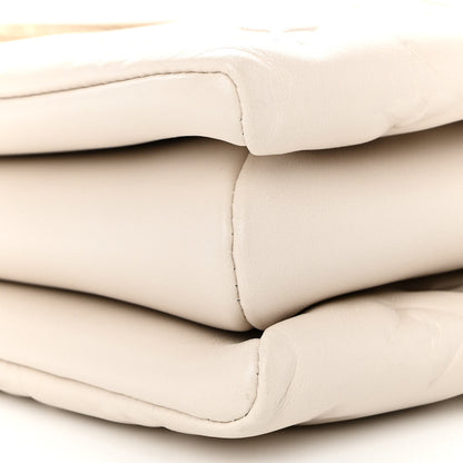Louis Vuitton Lambskin Embossed Monogram Coussin PM Beige Cream 10 of 11