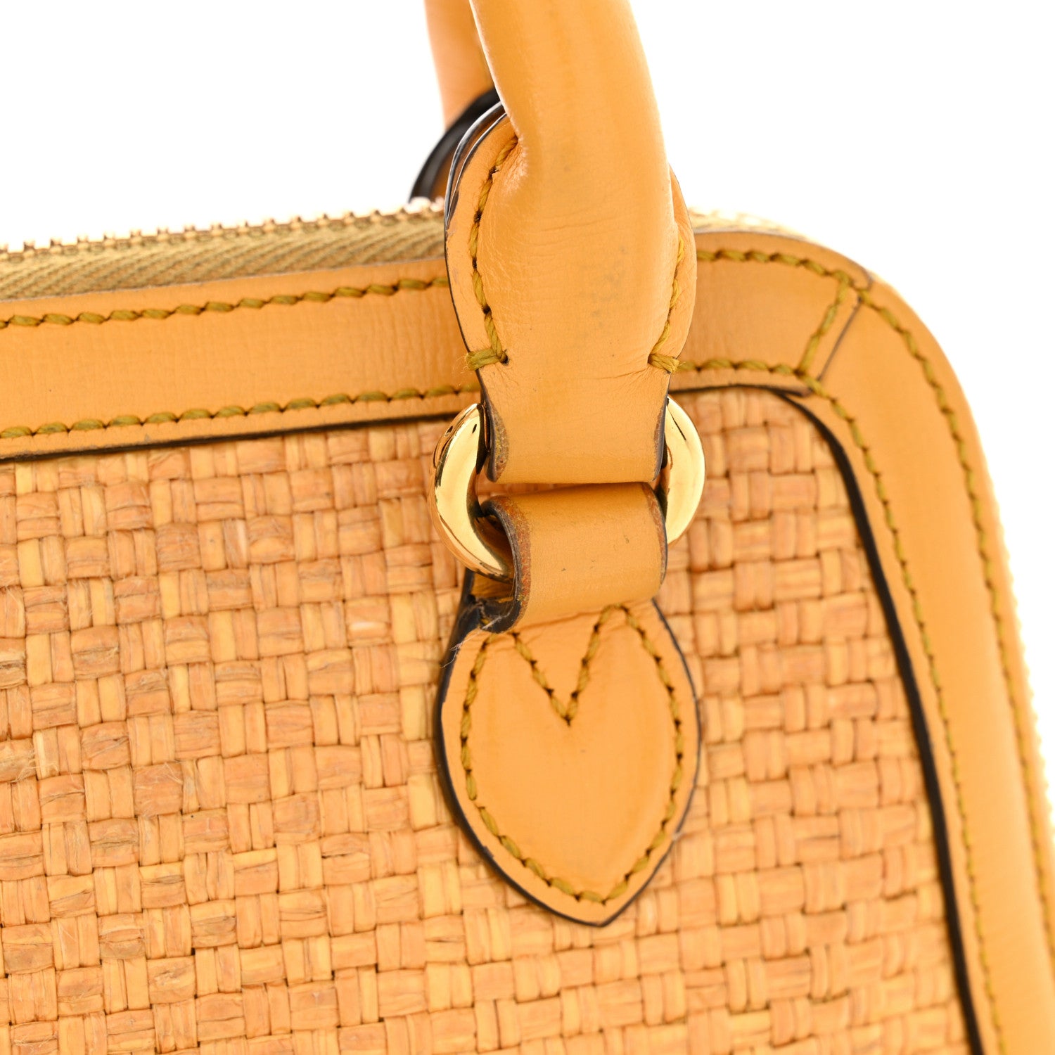 Gucci Straw Azalea Calfskin Woven Mini Horsebit 1955 Top Handle Bag Crop Black 20 of 24