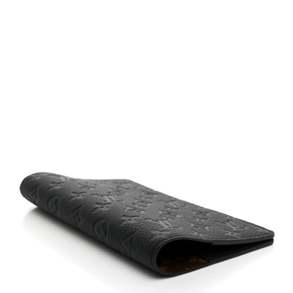 Louis Vuitton Taurillon Monogram Emily Notebook Cover MM Black 4 of 7