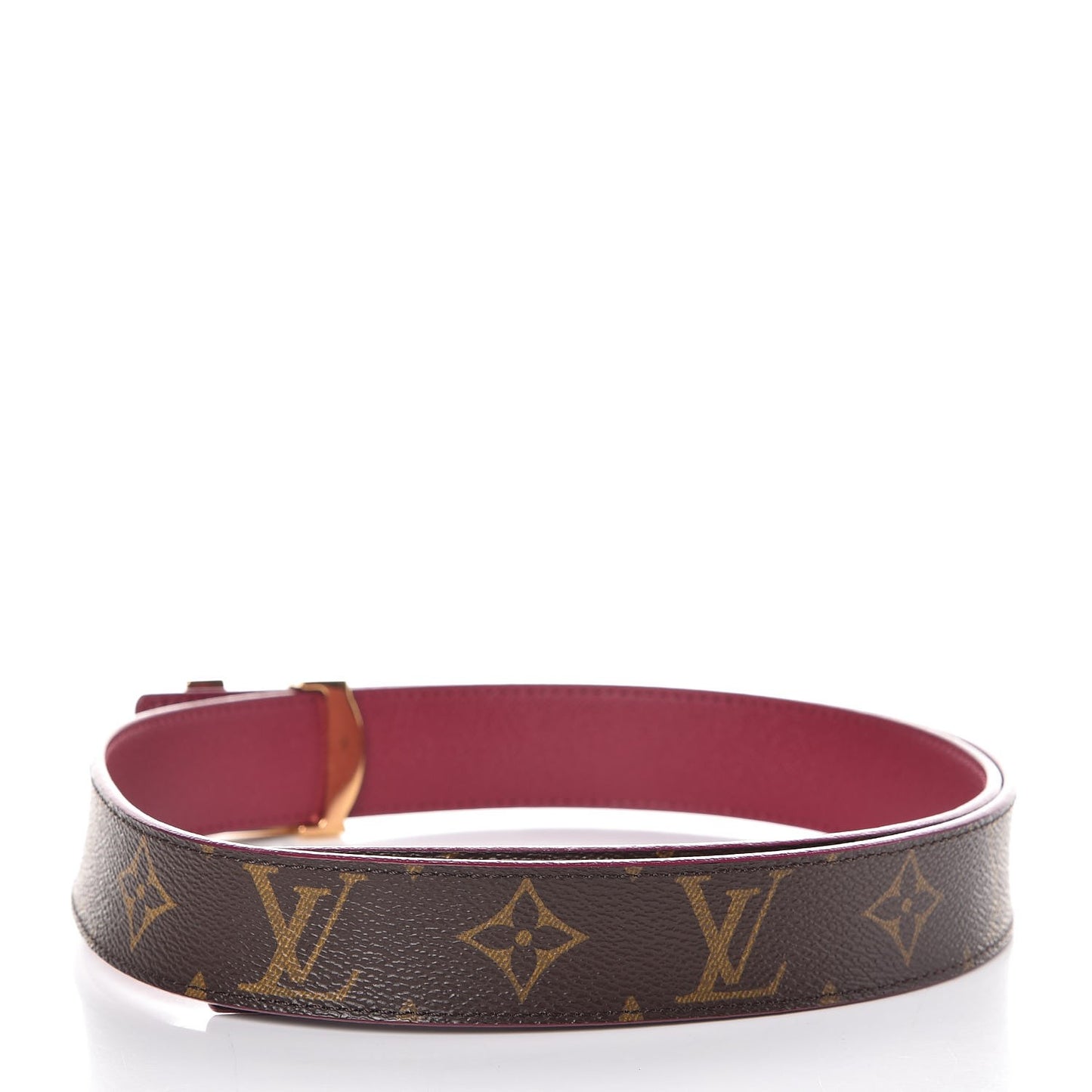 Monogram 30mm LV Initiales Reversible Belt 85 34 Fuchsia