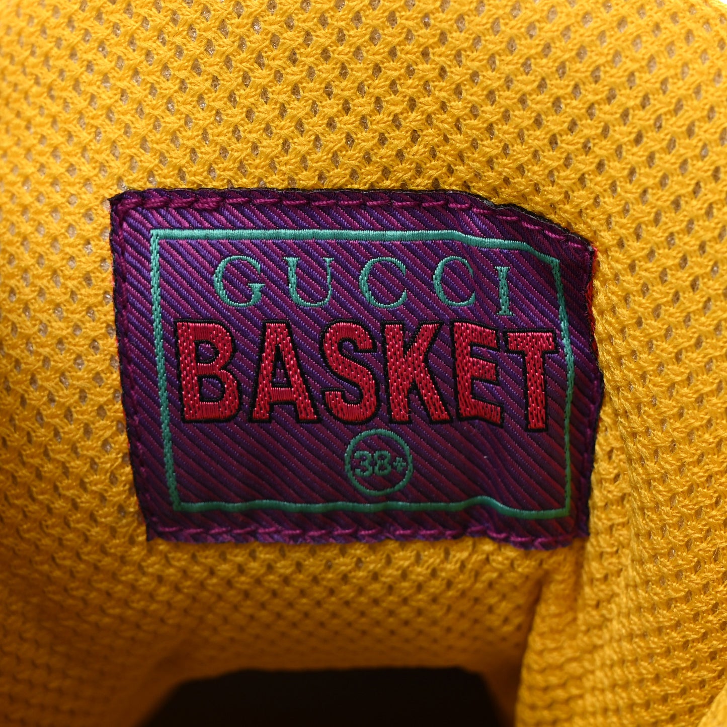 Demetra Womens Basket High Top Sneakers 38.5 Great White Shine Purple