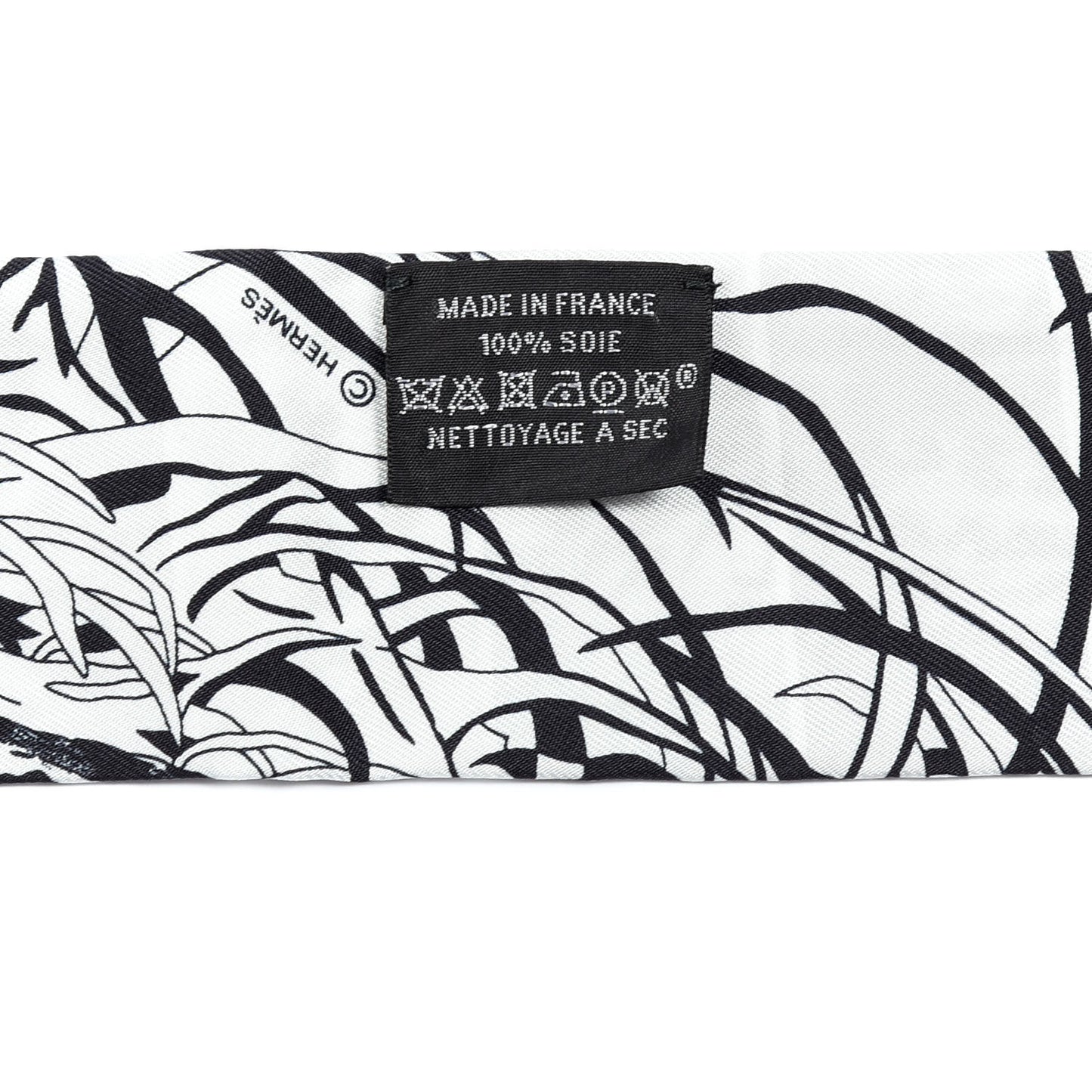 Silk Jungle Love Rainbow Twilly Gris Black White
