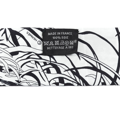 Hermes Silk Jungle Love Rainbow Twilly Gris Black White 4 of 4