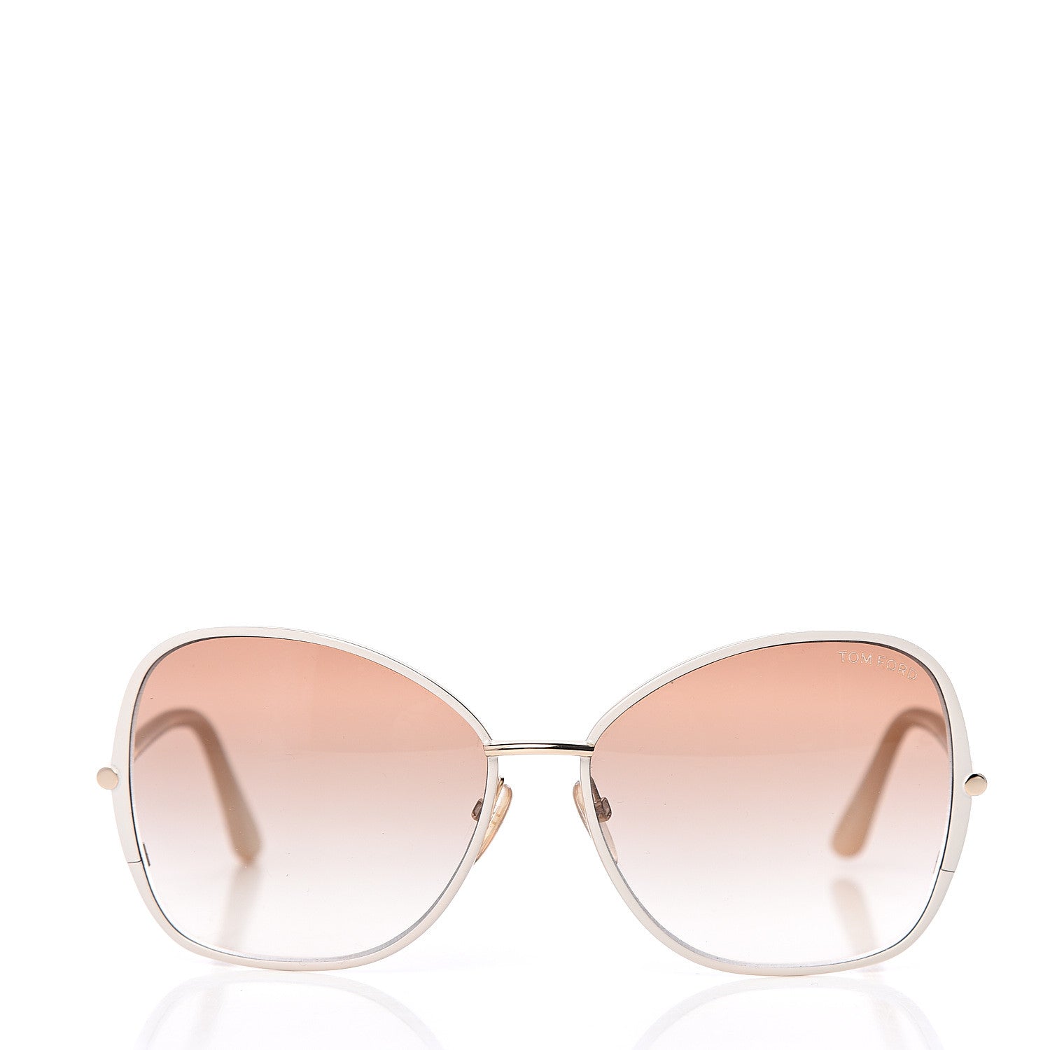 Tom Ford Solange Sunglasses TF319 Rose Gold White 2 of 7