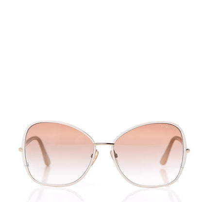 Tom Ford Solange Sunglasses TF319 Rose Gold White 2 of 7