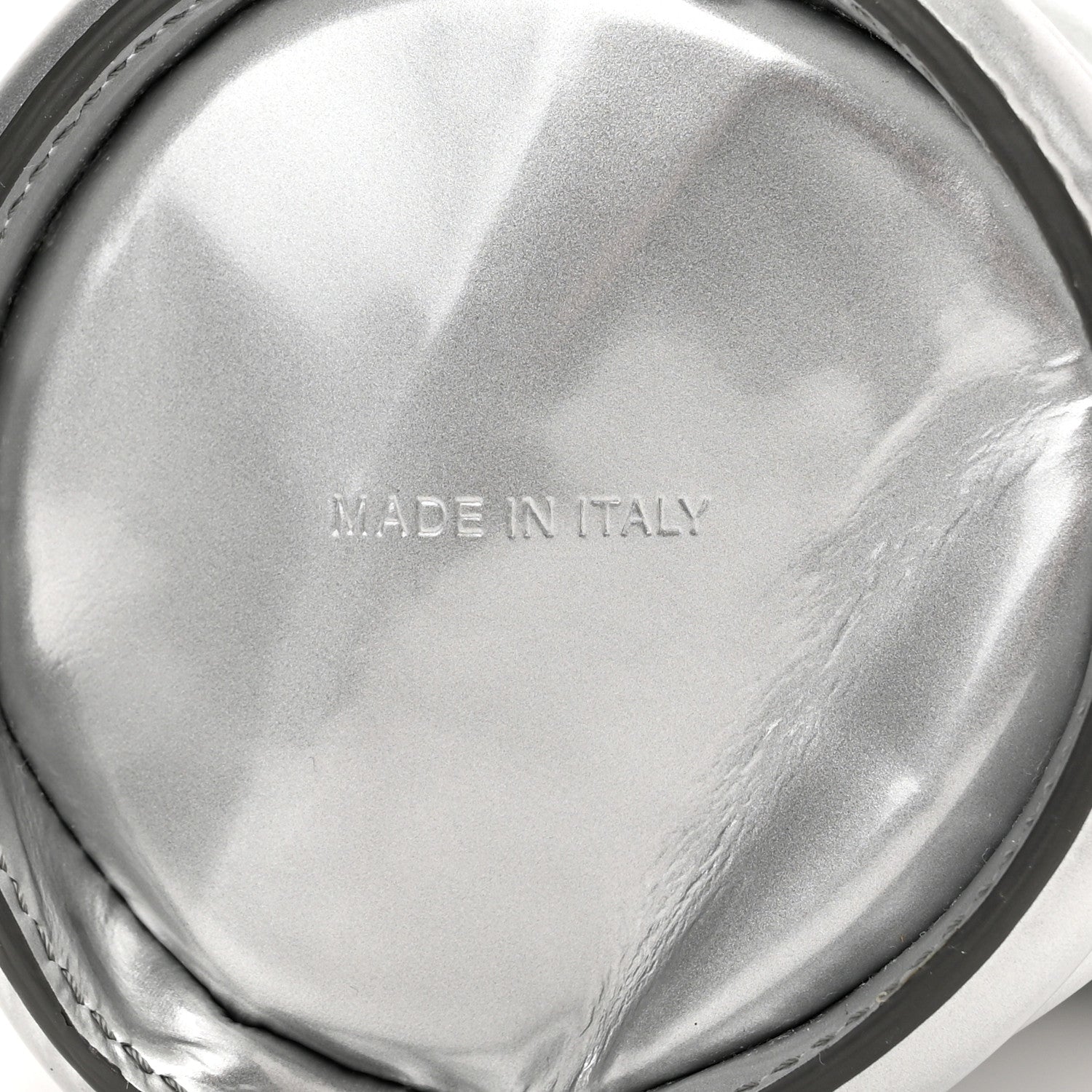 Alexander McQueen Metallic Calfskin The Curve Mini Shoulder Bag Silver 8 of 11