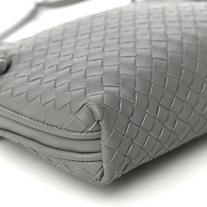 Bottega Veneta Nappa Intrecciato Nodini Crossbody Messenger Light Grey 9 of 13