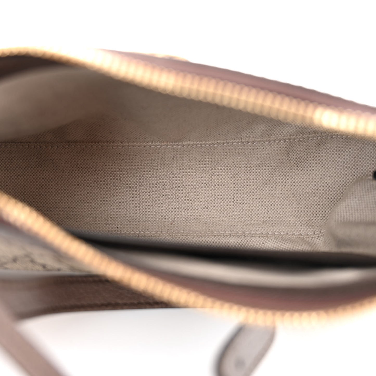 GG Supreme Monogram Textured Dollar Calfskin Small Ophidia Hobo Beige Ebony New Acero