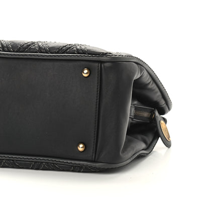 Chanel Calfskin Quilted Stitch Triptych Tote Black 10 of 14