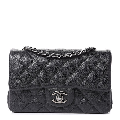 Chanel Iridescent Caviar Quilted Mini Rectangular Flap Black 1 of 11